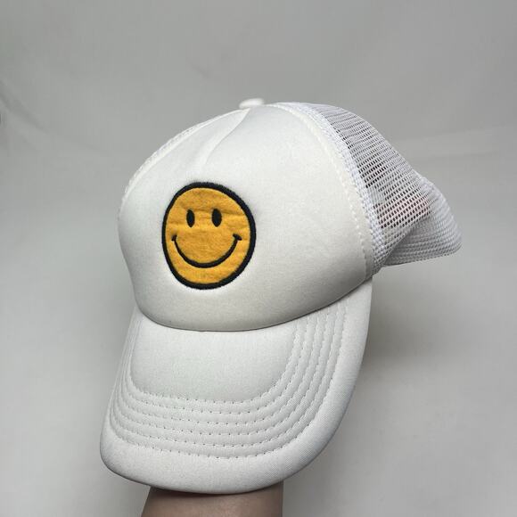 Custom Smiley Face Trucker Cap Fashion Outdoor Adjustable Casual Hat Adjustable - Picture 5 of 7